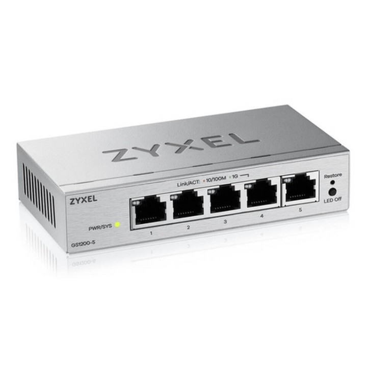 Zyxel GS1200 Series GS1200-5 - Switch - intelligente - 5 x 10/100/1000 - desktop