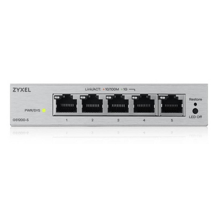Zyxel GS1200 Series GS1200-5 - Switch - intelligente - 5 x 10/100/1000 - desktop