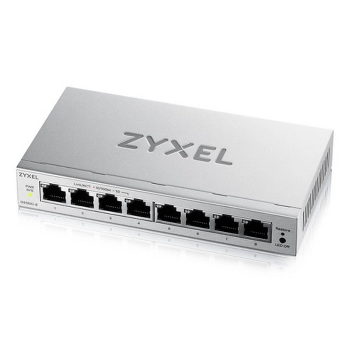 Zyxel GS1200 Series GS1200-8 - Switch - intelligente - 8 x 10/100/1000 - desktop