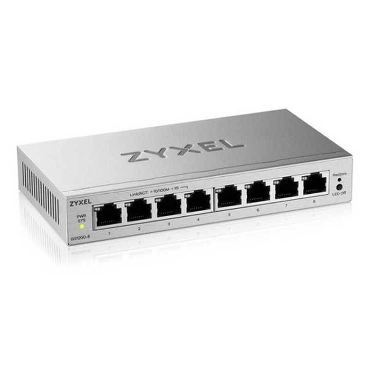 Zyxel GS1200 Series GS1200-8 - Switch - intelligente - 8 x 10/100/1000 - desktop