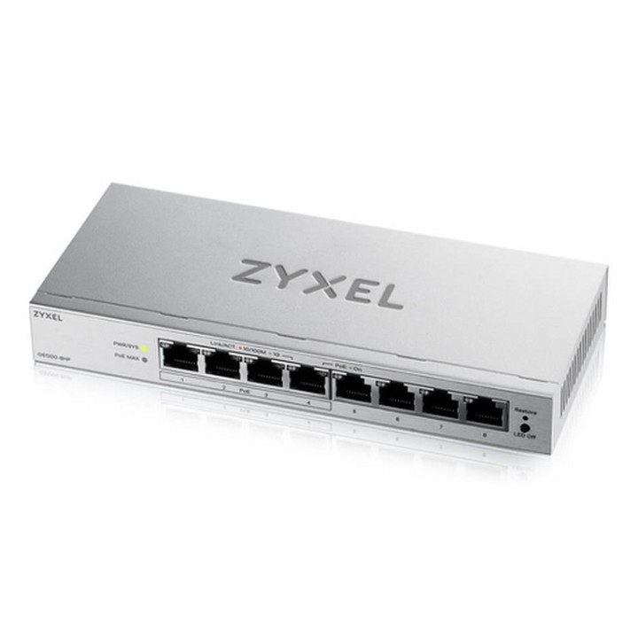 Zyxel GS1200v3 Series GS1200-8HPv3 - Switch - gestito - 8 x 10/100/1000 (4 PoE+)
