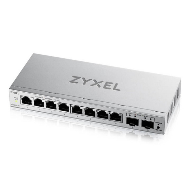 Zyxel GS1200v3 Series GS1200-10v3 - Switch - gestito - 8 x 10/100/1000 + 2 x Gig