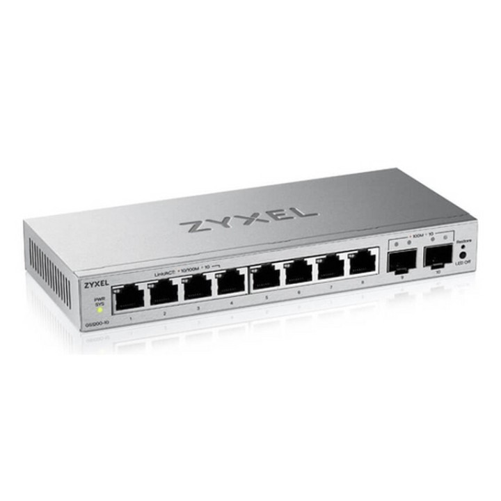 Zyxel GS1200v3 Series GS1200-10v3 - Switch - gestito - 8 x 10/100/1000 + 2 x Gig