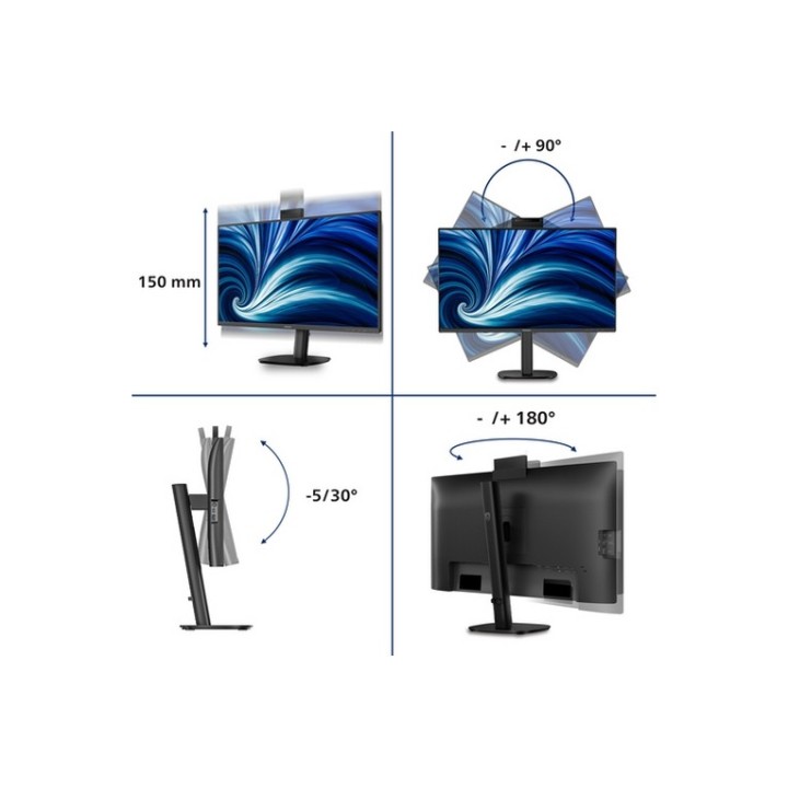 Philips 27B2N3500JH - 3000 Series - monitor a LED - 27" - 2560 x 1440 QHD @ 120 (27B2N3500JH/00) - PHILIPSMMD