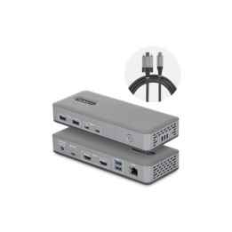 StarTech.com - Docking station - per laptop - USB-C 3.2 Gen 2 - 2 x HDMI - 1GbE