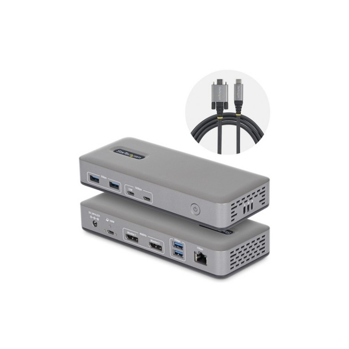 StarTech.com - Docking station - per laptop - USB-C 3.2 Gen 2 - 2 x DP - 1GbE -