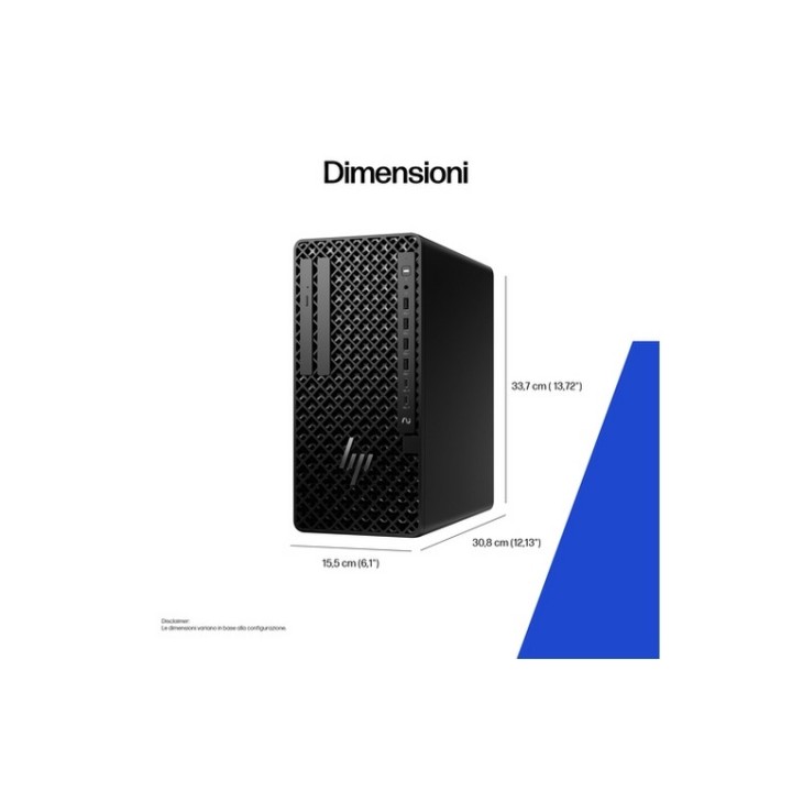 HP Z1 G1i - AI PC, AI Workstation - tower 1 x Core Ultra 9 285 / fino a 5.6 GHz