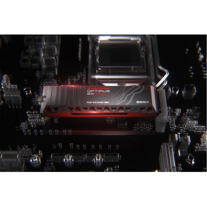 SanDisk Optimus GX PRO 850X - SSD - crittografato - 2 TB - interno - M.2 2280 S3 (SDSP81200TAH-000E0)