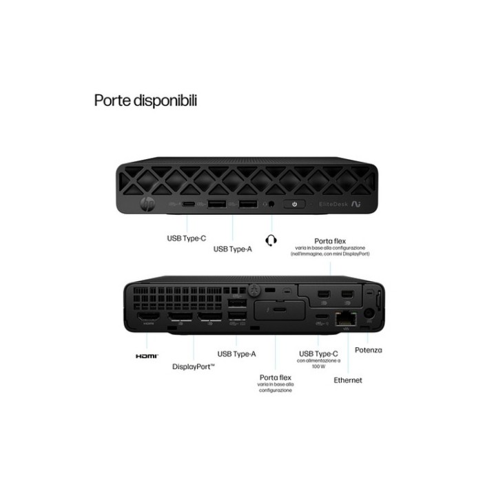 HP EliteDesk 8 G1a Next Gen AI PC - Copilot+ PC, AI PC - mini Ryzen AI 7 350 / f (D5BK5ATABZ)