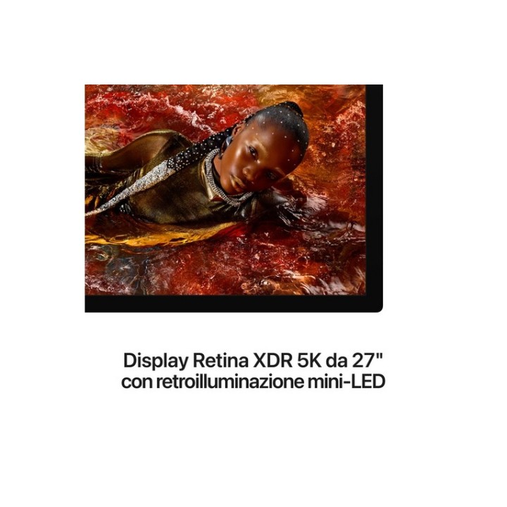 Apple Studio Display XDR Standard glass - Monitor a LED - 27" - 5120 x 2880 5K @ (MFEL4T/A)