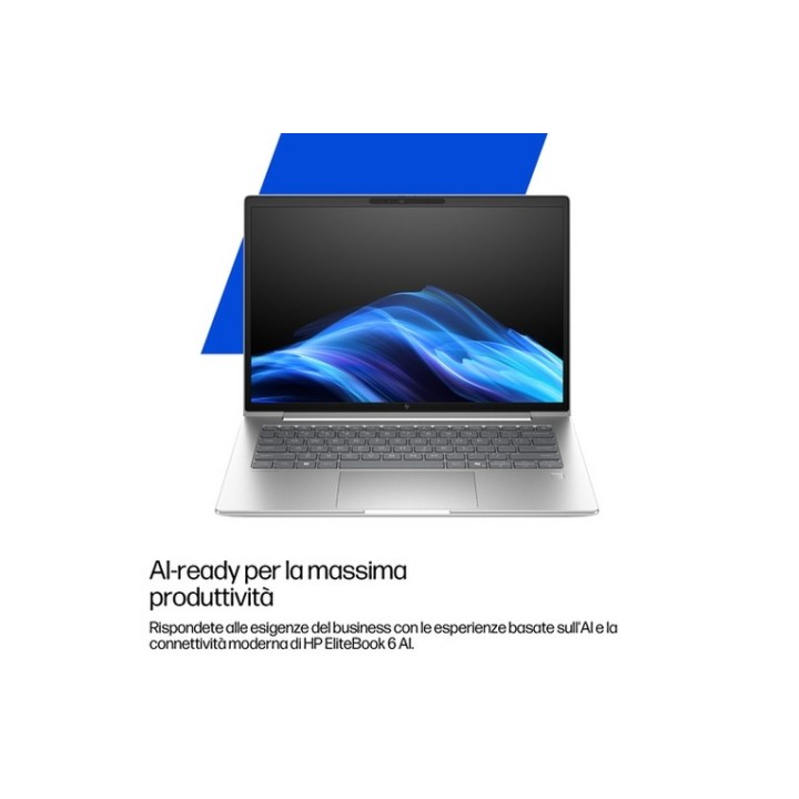 HP EliteBook 6 G1i Notebook AI - AI PC - design della cerniera a 177 gradi - Int