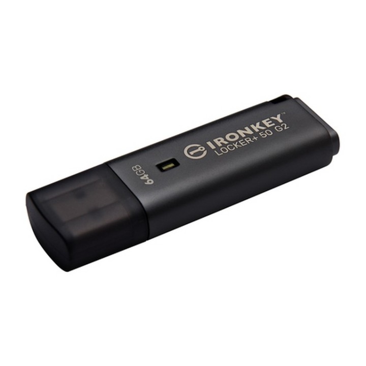 Kingston IronKey Locker+ 50 G2 - Chiavetta USB - crittografato - 64 GB - USB 3.2