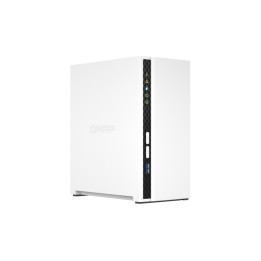QNAP TS-233 - Server NAS - 2 alloggiamenti - SATA 6Gb/s - RAID 0, 1, JBOD - RAM