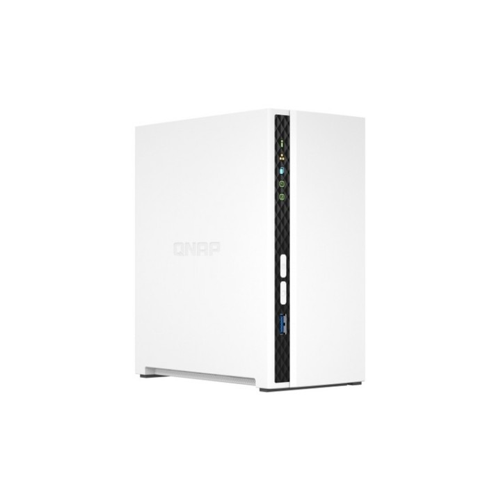 QNAP TS-233 - Server NAS - 2 alloggiamenti - SATA 6Gb/s - RAID 0, 1, JBOD - RAM