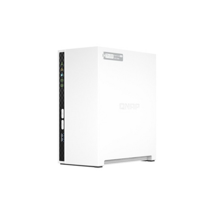 QNAP TS-233 - Server NAS - 2 alloggiamenti - SATA 6Gb/s - RAID 0, 1, JBOD - RAM