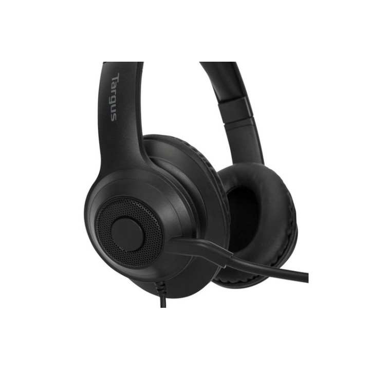 Targus AEH102GL - Cuffie con microfono - over ear - convertibile - cablato - USB (AEH102GL)