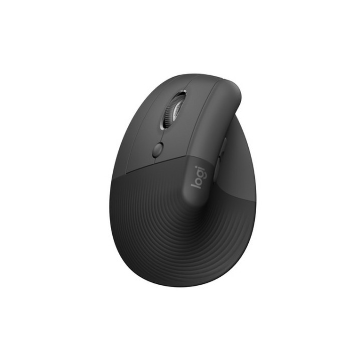 Logitech Lift for Business - Mouse verticale - ergonomico - per mancini - 6 puls