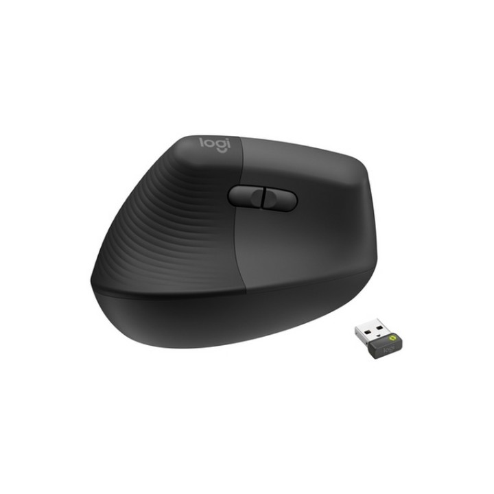 Logitech Lift for Business - Mouse verticale - ergonomico - per mancini - 6 puls