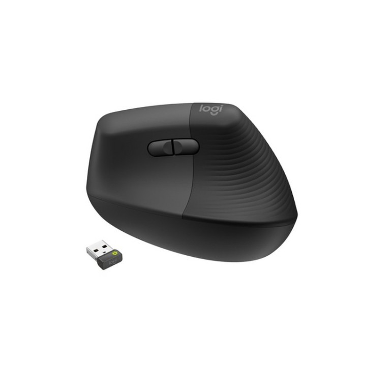 Logitech Lift for Business - Mouse verticale - ergonomico - 6 pulsanti - senza f (910-006494)