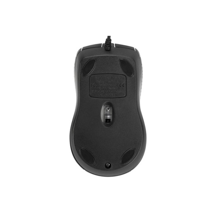 Targus Full-Size - Mouse - antimicrobico - ottica - cablato - USB - nero