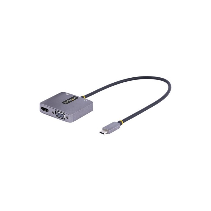 StarTech.com Adattatore USB-C a HDMI/VGA, 4K 60Hz HDR con Audio, PD 100W - Docki