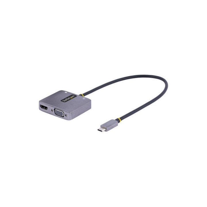 StarTech.com Adattatore USB-C a HDMI/VGA, 4K 60Hz HDR con Audio, PD 100W - Docki