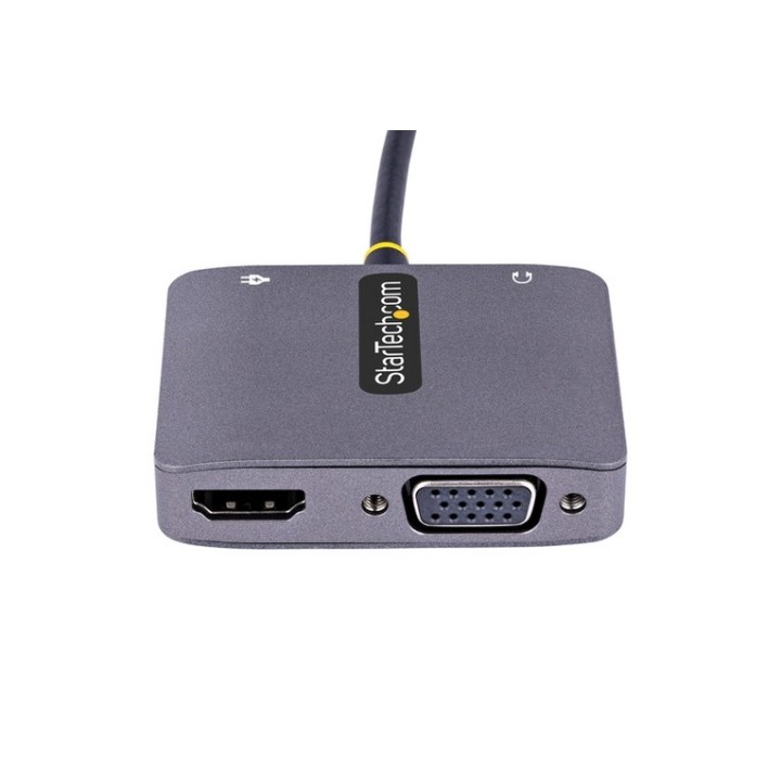 StarTech.com Adattatore USB-C a HDMI/VGA, 4K 60Hz HDR con Audio, PD 100W - Docki