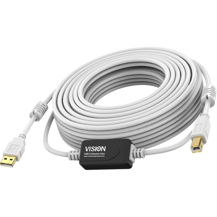 Vision Techconnect - Cavo USB - USB (M) a USB Tipo B (M) - USB 2.0 - 15 m - boos