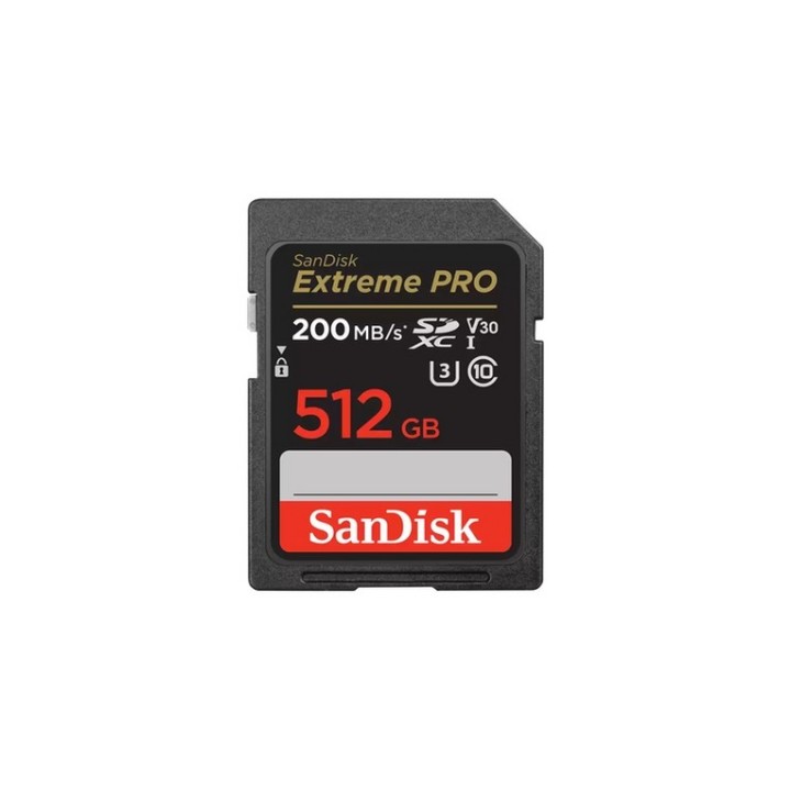 SanDisk Extreme PRO - Scheda di memoria flash - 512 GB - Video Class V30 / UHS-I (SDSDXXD-512G-GN4IN)