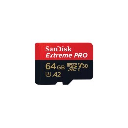 SanDisk Extreme PRO - Scheda di memoria flash (adattatore da microSDXC a SD in d (SDSQXCU-064G-GN6MA)
