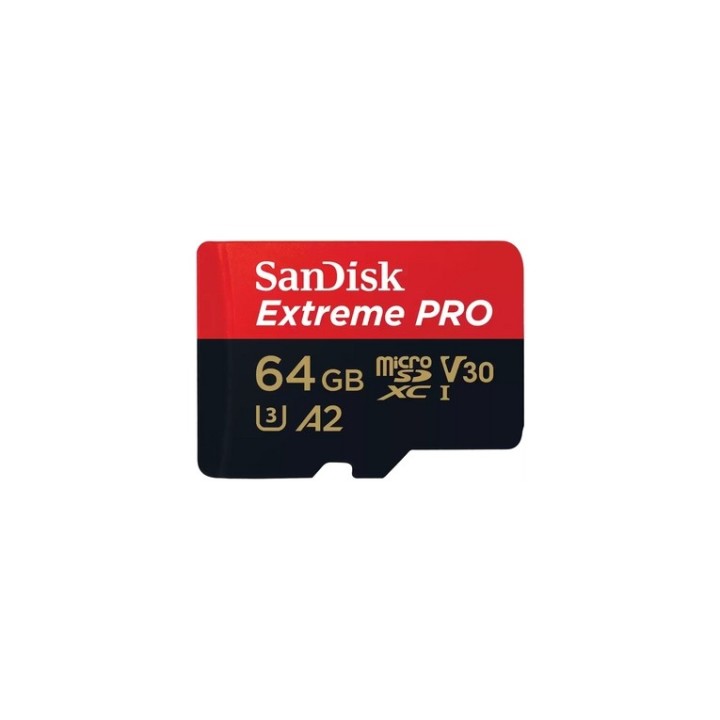 SanDisk Extreme PRO - Scheda di memoria flash (adattatore da microSDXC a SD in d (SDSQXCU-064G-GN6MA)