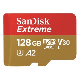 SanDisk Extreme - Scheda di memoria flash (adattatore da microSDXC a SD in dotaz