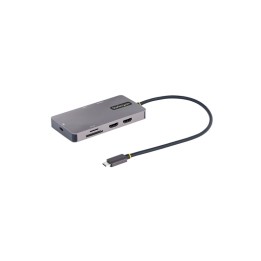 StarTech.com Adattatore Multiporta USB C, Doppio HDMI 4K 60Hz, Hub USB-A 5Gbps,