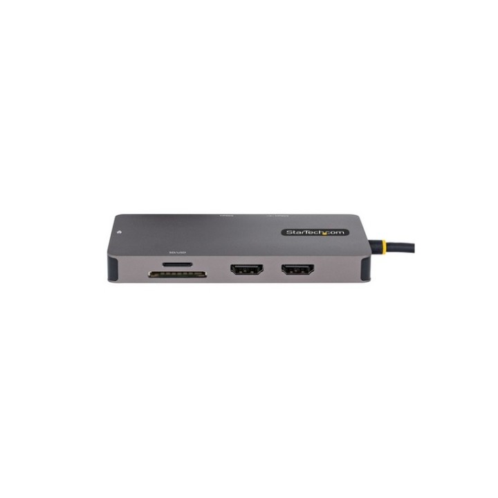 StarTech.com Adattatore Multiporta USB C, Doppio HDMI 4K 60Hz, Hub USB-A 5Gbps,
