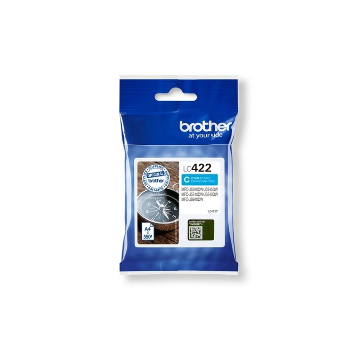Brother LC422C - Ciano - originale - cartuccia d'inchiostro - per Brother MFC-J5