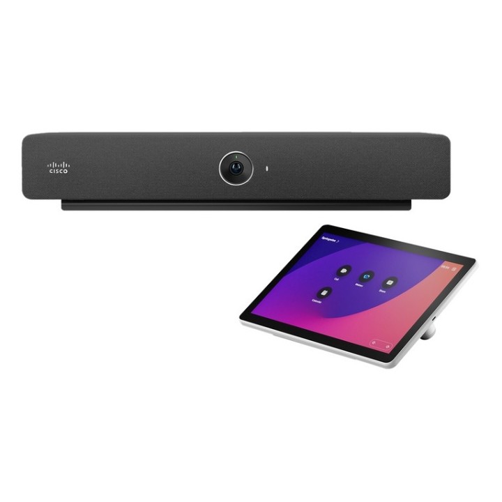 Cisco Webex Room Bar - Dispositivo per video conferenza - carbonio - con support (CS-BAR-W-C-K9)