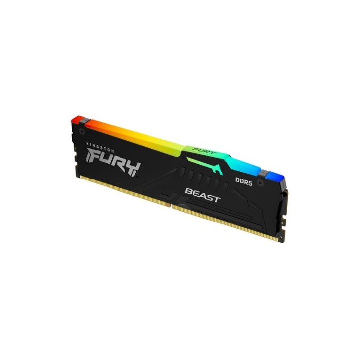 Kingston FURY Beast RGB - DDR5 - modulo - 32 GB - DIMM 288-PIN - 5600 MT/s / PC5 (KF556C40BBA-32)