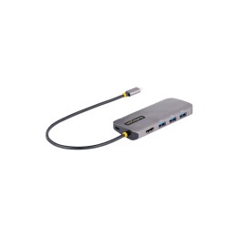 StarTech.com USB C Multiport Adapter, 4K 60Hz HDMI Video, 3-Port 5Gbps USB-A 3.2