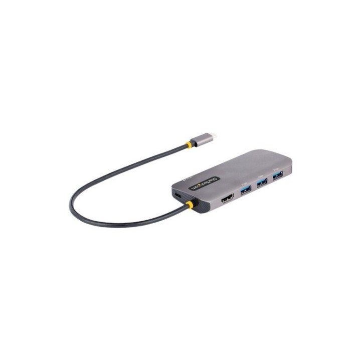 StarTech.com USB C Multiport Adapter, 4K 60Hz HDMI Video, 3-Port 5Gbps USB-A 3.2