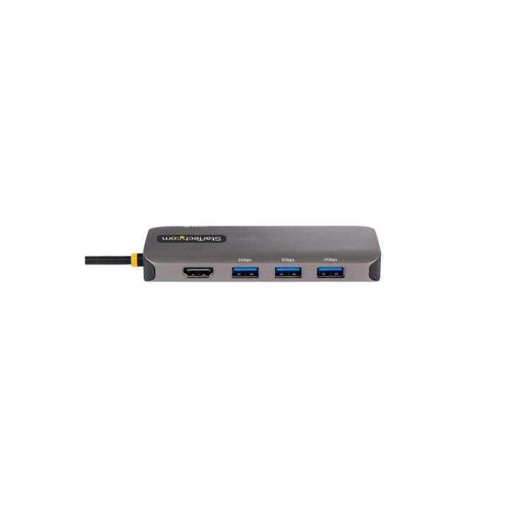 StarTech.com USB C Multiport Adapter, 4K 60Hz HDMI Video, 3-Port 5Gbps USB-A 3.2