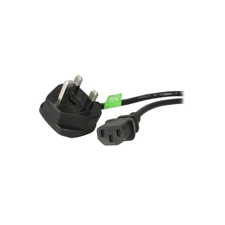 StarTech.com 3ft (1m) UK Computer Power Cable, BS 1363 to C13 Power Cord, 18AWG, (BS13U-1M-POWER-LEAD)