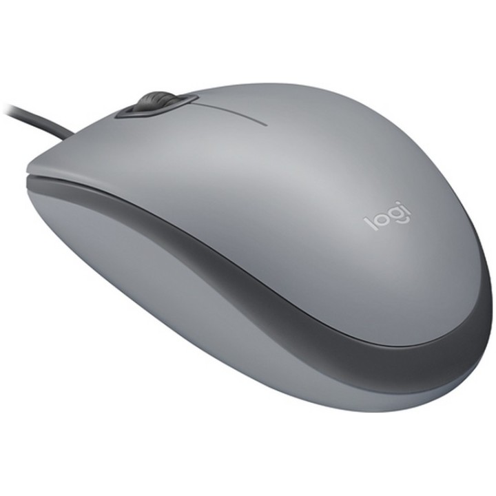Logitech M110 Silent - Mouse - per destrorsi e per sinistrorsi - ottica - 3 puls