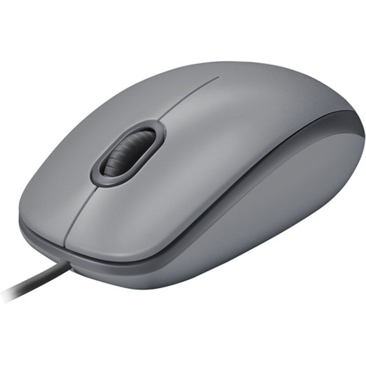 Logitech M110 Silent - Mouse - per destrorsi e per sinistrorsi - ottica - 3 puls