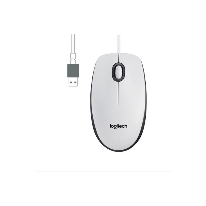 Logitech M100 - Mouse - dimensioni standard - per destrorsi e per sinistrorsi - (910-006764)