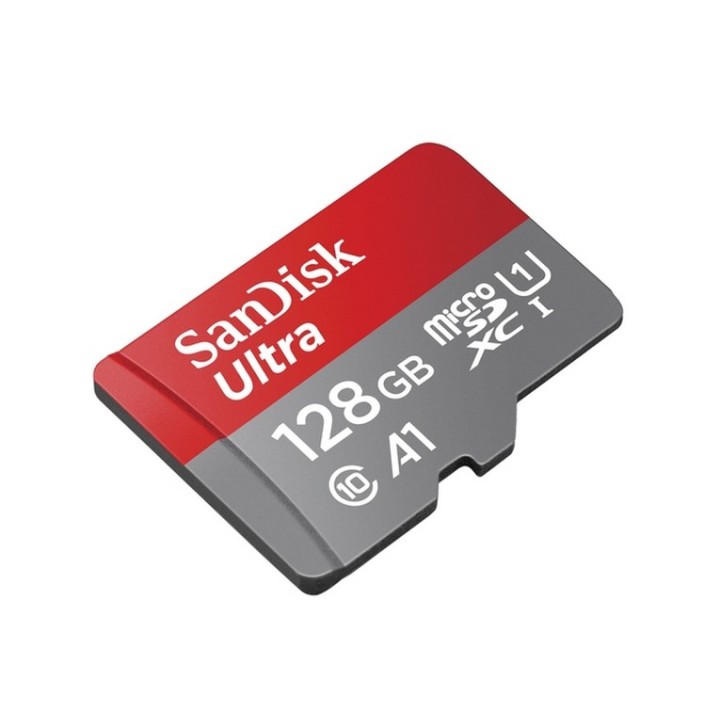 SanDisk Ultra - Scheda di memoria flash (adattatore da microSDXC a SD in dotazio (SDSQUAB-128G-GN6IA)