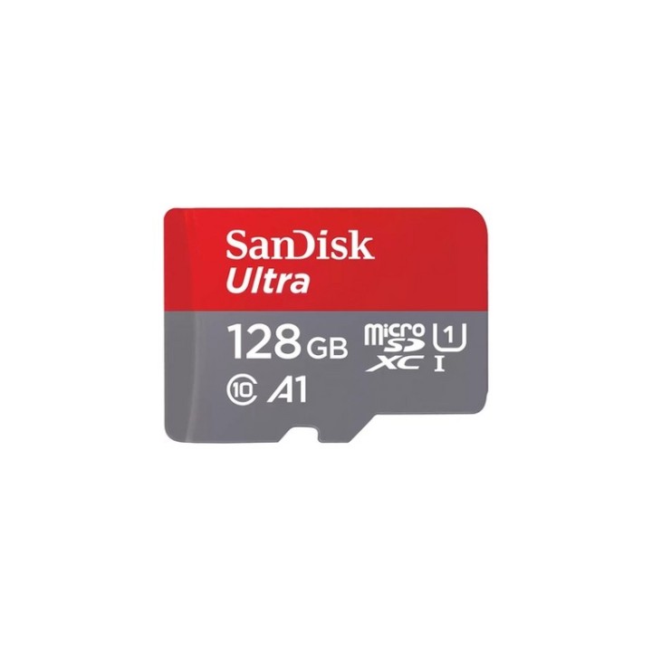 SanDisk Ultra - Scheda di memoria flash (adattatore da microSDXC a SD in dotazio (SDSQUAB-128G-GN6MA)