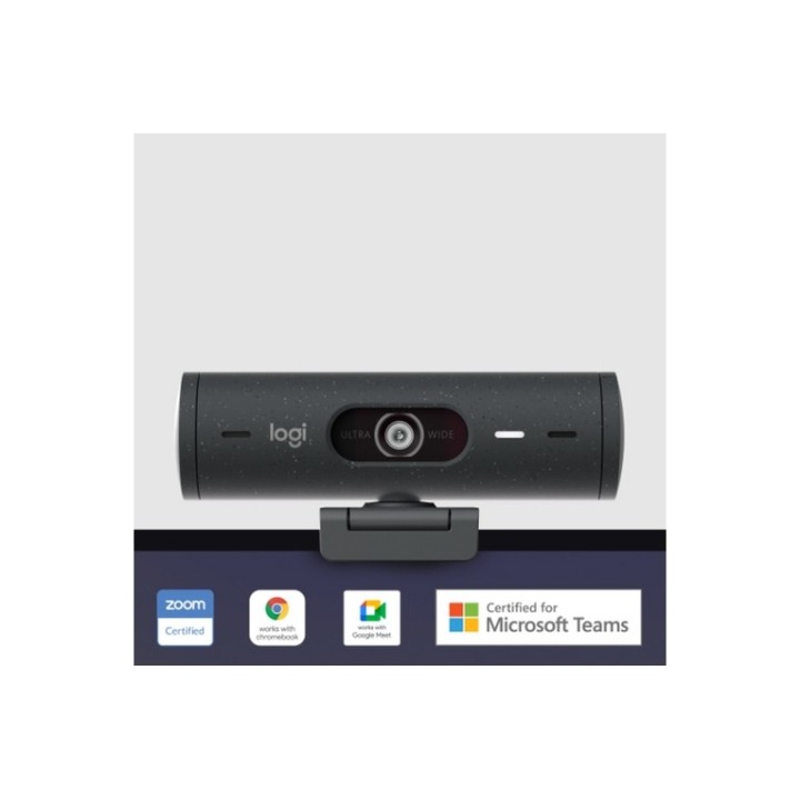 Logitech BRIO 500 - Webcam - colore - 1920 x 1080 - 1080p, 720p - audio - USB-C