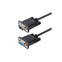 StarTech Cavo Seriale Null Modem RS232 da 3 m, Cavo COM Crossover DB9 - Cavo nul (9FMNM-3M-RS232-CABLE)