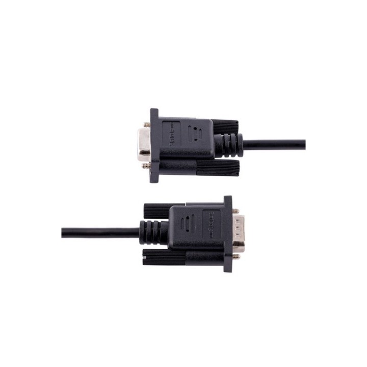 StarTech Cavo Seriale Null Modem RS232 da 3 m, Cavo COM Crossover DB9 - Cavo nul (9FMNM-3M-RS232-CABLE)