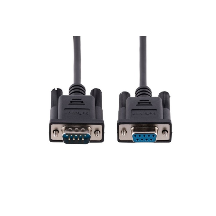 StarTech Cavo Seriale Null Modem RS232 da 3 m, Cavo COM Crossover DB9 - Cavo nul (9FMNM-3M-RS232-CABLE)